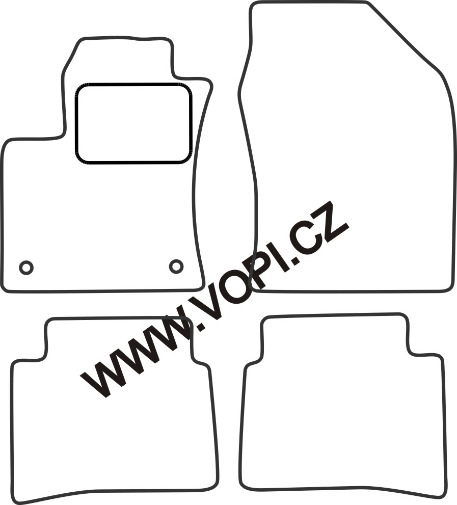 Autokoberce Toyota Prius 02/2016 - Colorfit (4797)
